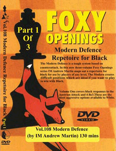 Volume 0108: Modern Defence Repertoire for Black Part 1 - Mart